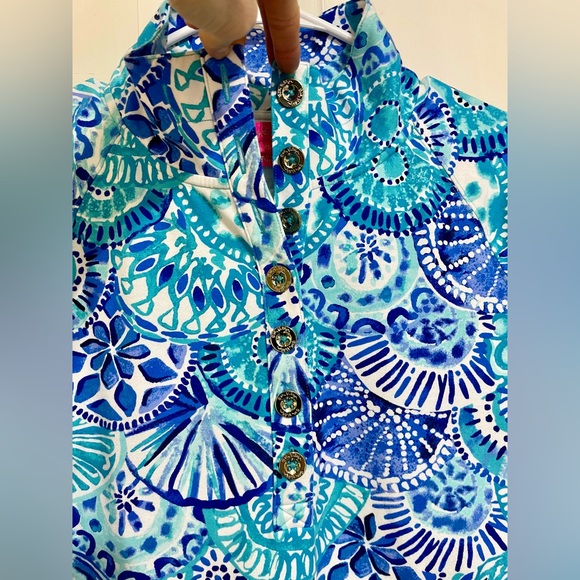 LILLY PULITZER CAPTAIN POPOVER DRESS Size XS - Picture 3 of 5